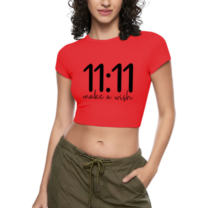 11:11 Make A Wish Angel Number Spiritual Crop Top