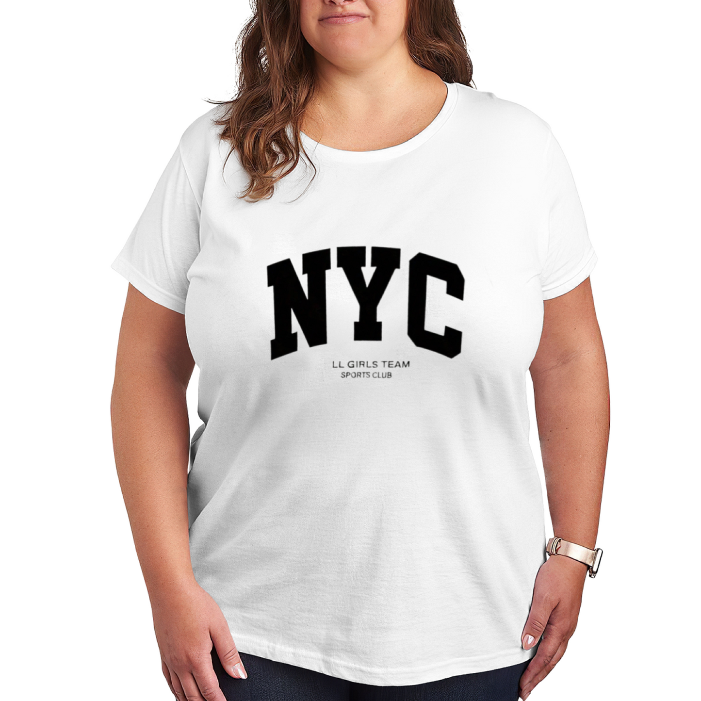 NYC Girls Sports Club Varsity Letter Tee