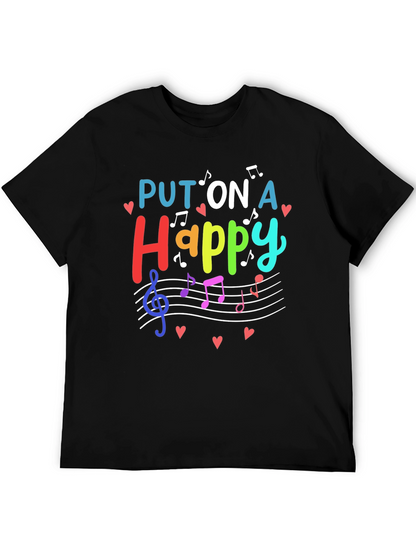 Put On A Happy Face Music T-Shirt