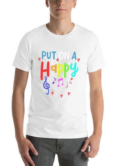 Put On A Happy Face Music T-Shirt