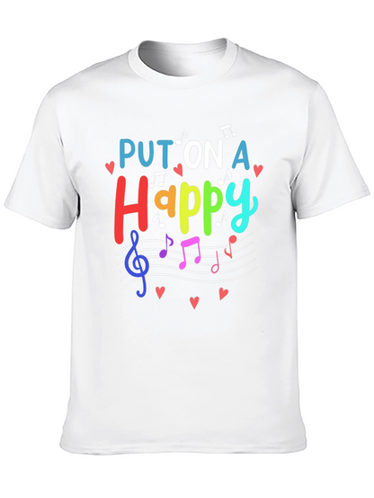 Put On A Happy Face Music T-Shirt