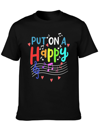 Put On A Happy Face Music T-Shirt