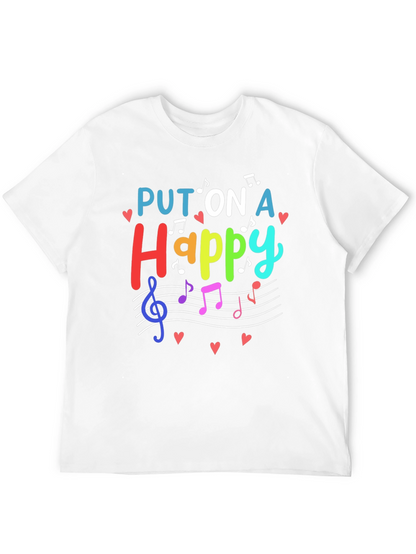 Put On A Happy Face Music T-Shirt