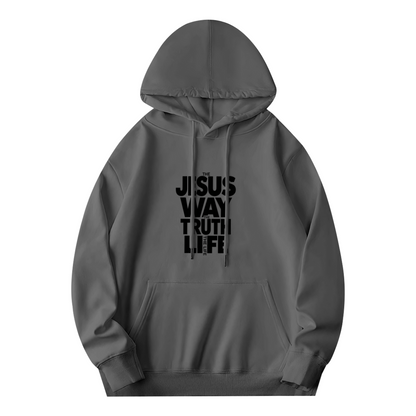 Jesus Way Truth Life Faith?Inspired Graphic Hoodie