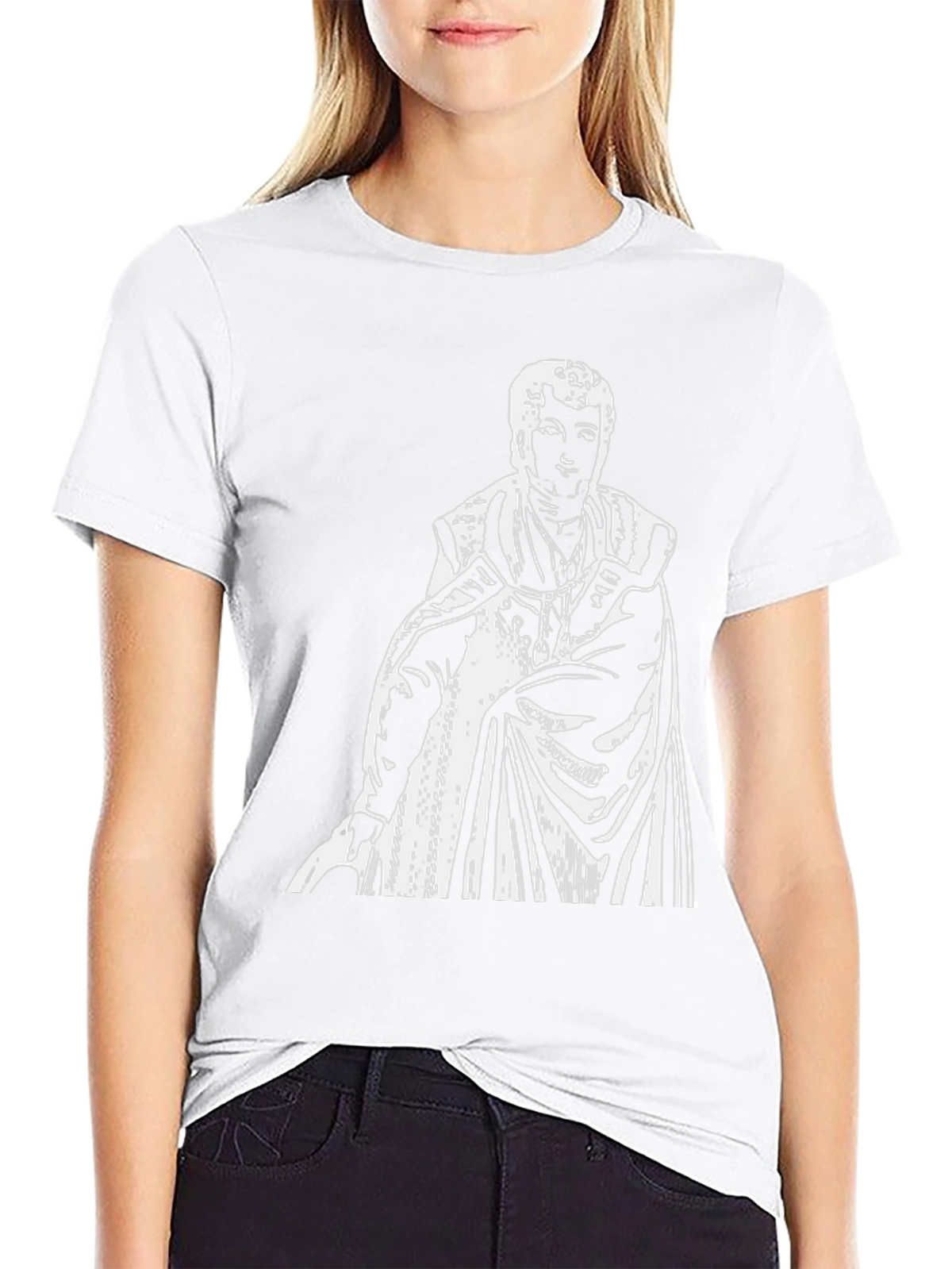 Statue Graphic T-Shirt - Black