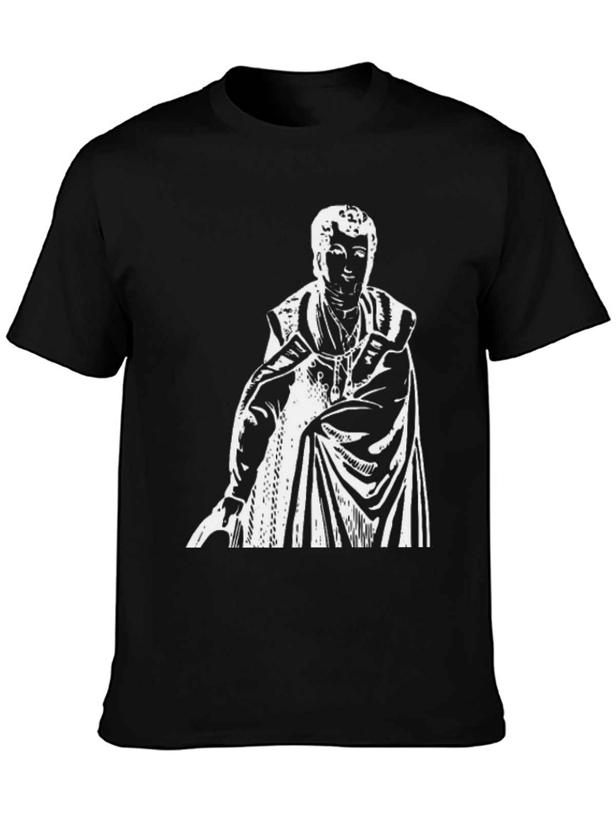 Statue Graphic T-Shirt - Black