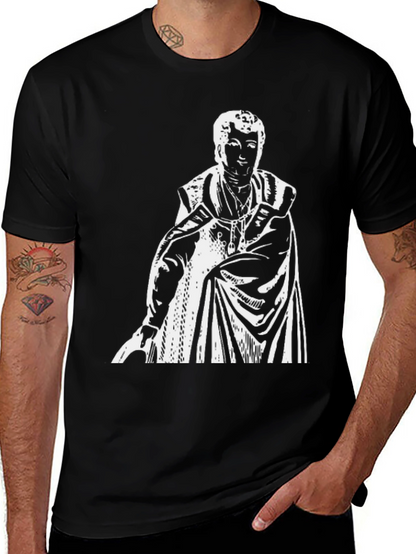 Statue Graphic T-Shirt - Black