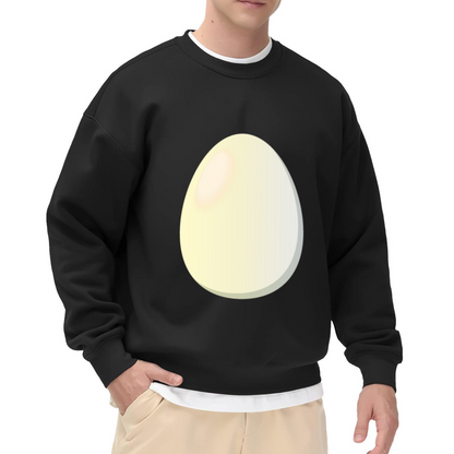 Simple Big Egg Meme Minimal Graphic Crewneck Sweatshirt