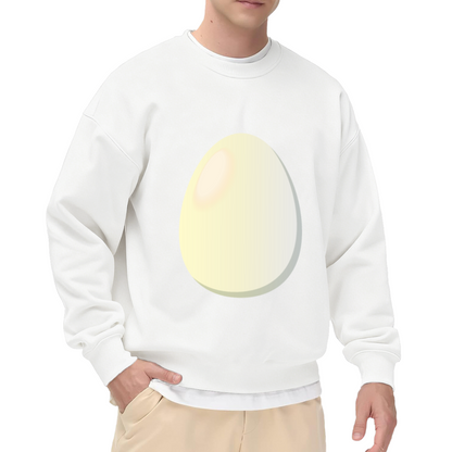 Simple Big Egg Meme Minimal Graphic Crewneck Sweatshirt