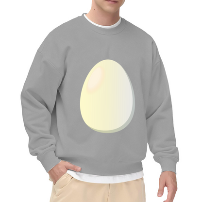 Simple Big Egg Meme Minimal Graphic Crewneck Sweatshirt