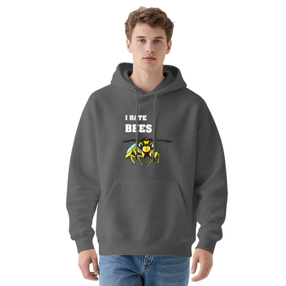 Funny I Hate Bees Wasp Graphic Red Hoodie, Breathable Comfort Casual Top
