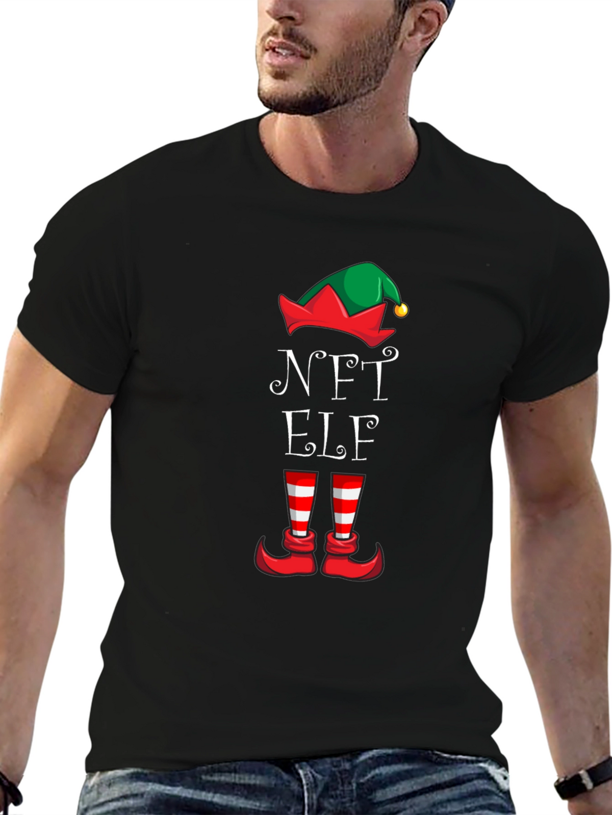 NFT Elf Holiday Tee - Funny Christmas Shirt