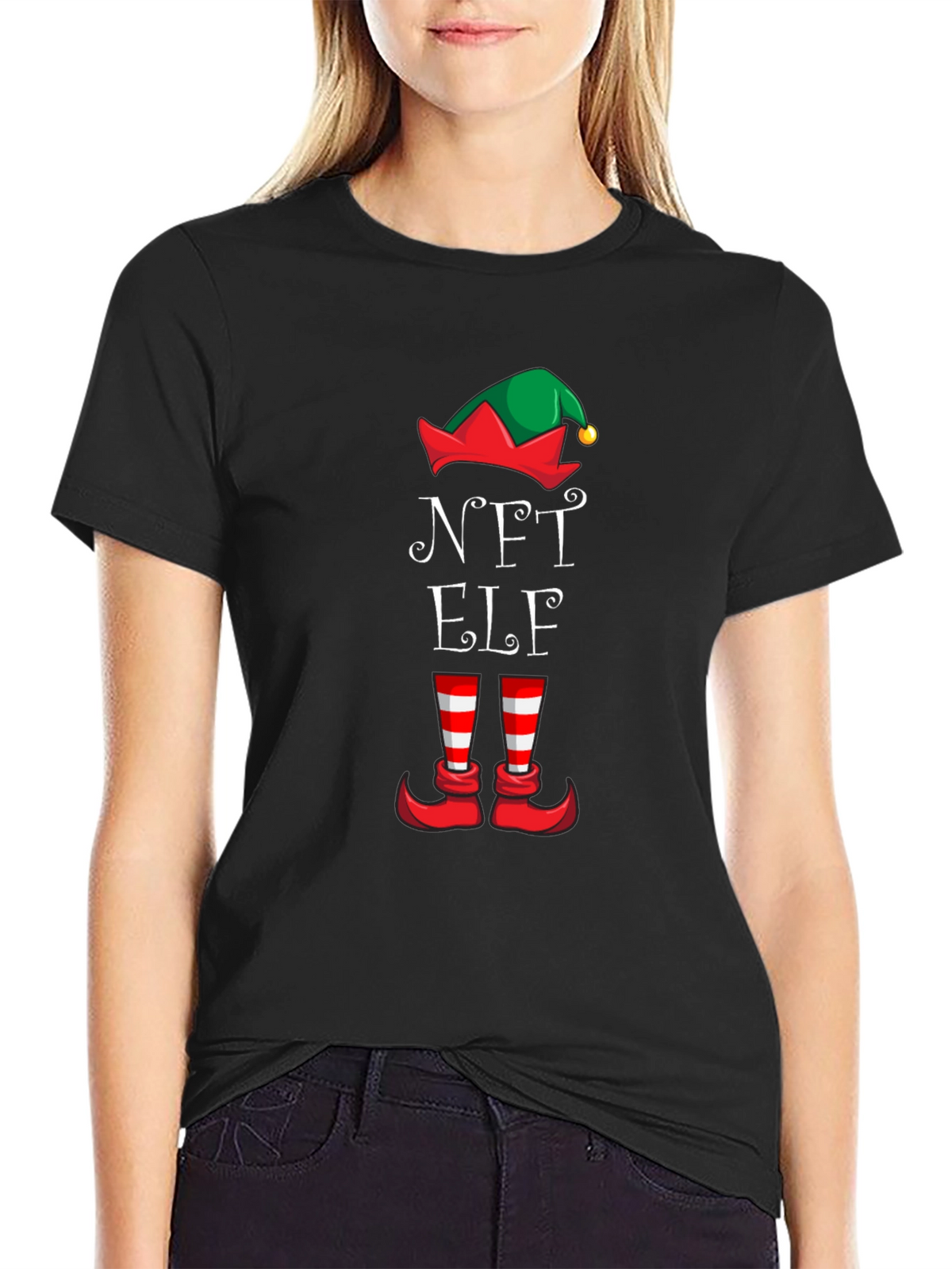 NFT Elf Holiday Tee - Funny Christmas Shirt