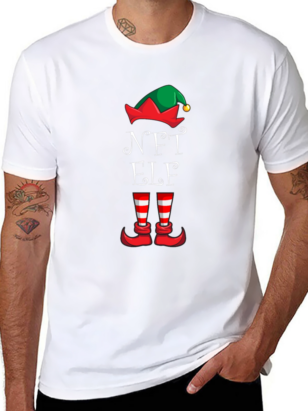 NFT Elf Holiday Tee - Funny Christmas Shirt