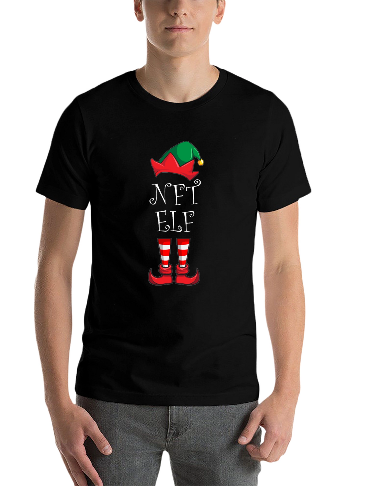 NFT Elf Holiday Tee - Funny Christmas Shirt