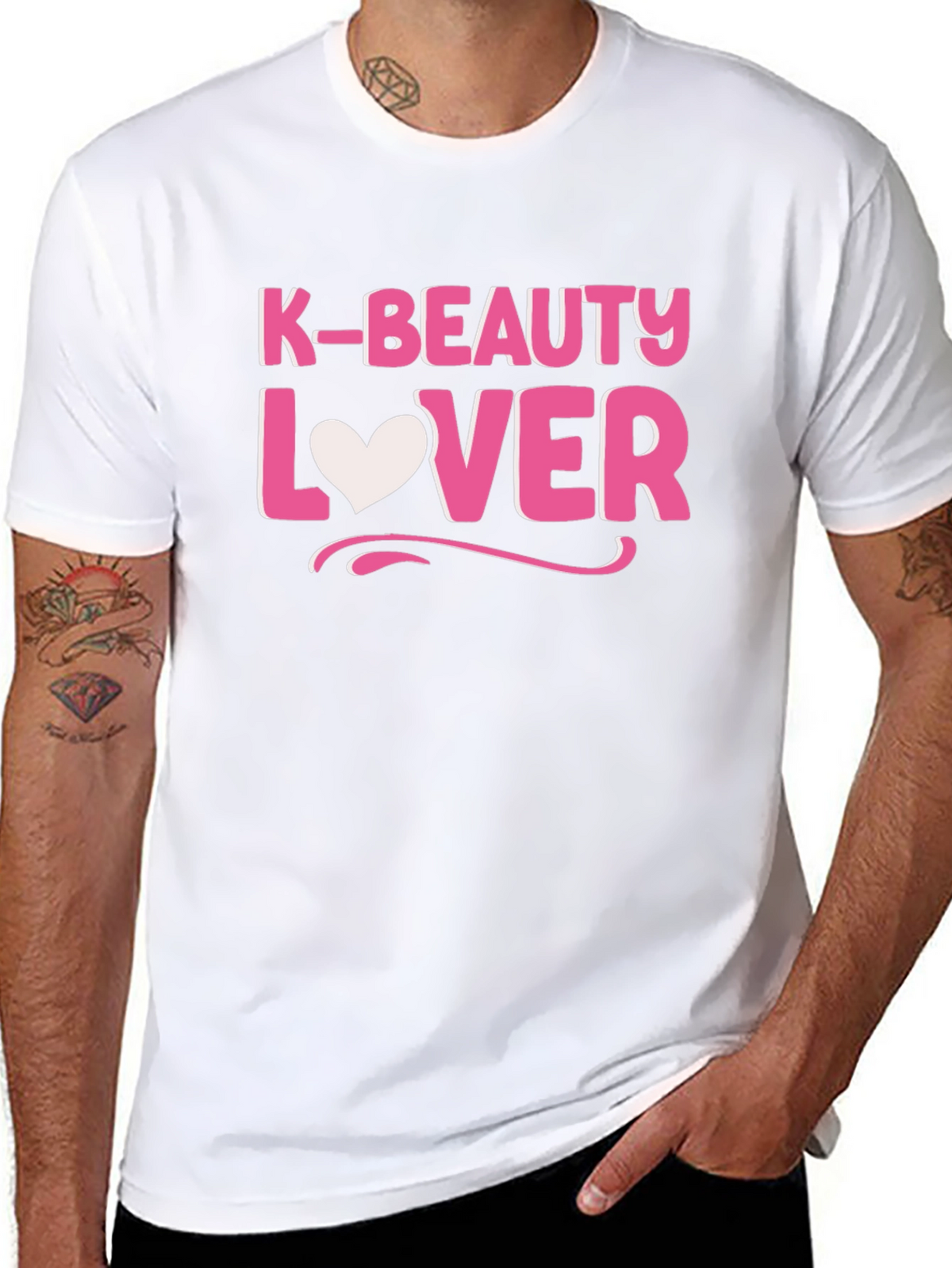 K-Beauty Lover Black Cotton Tee