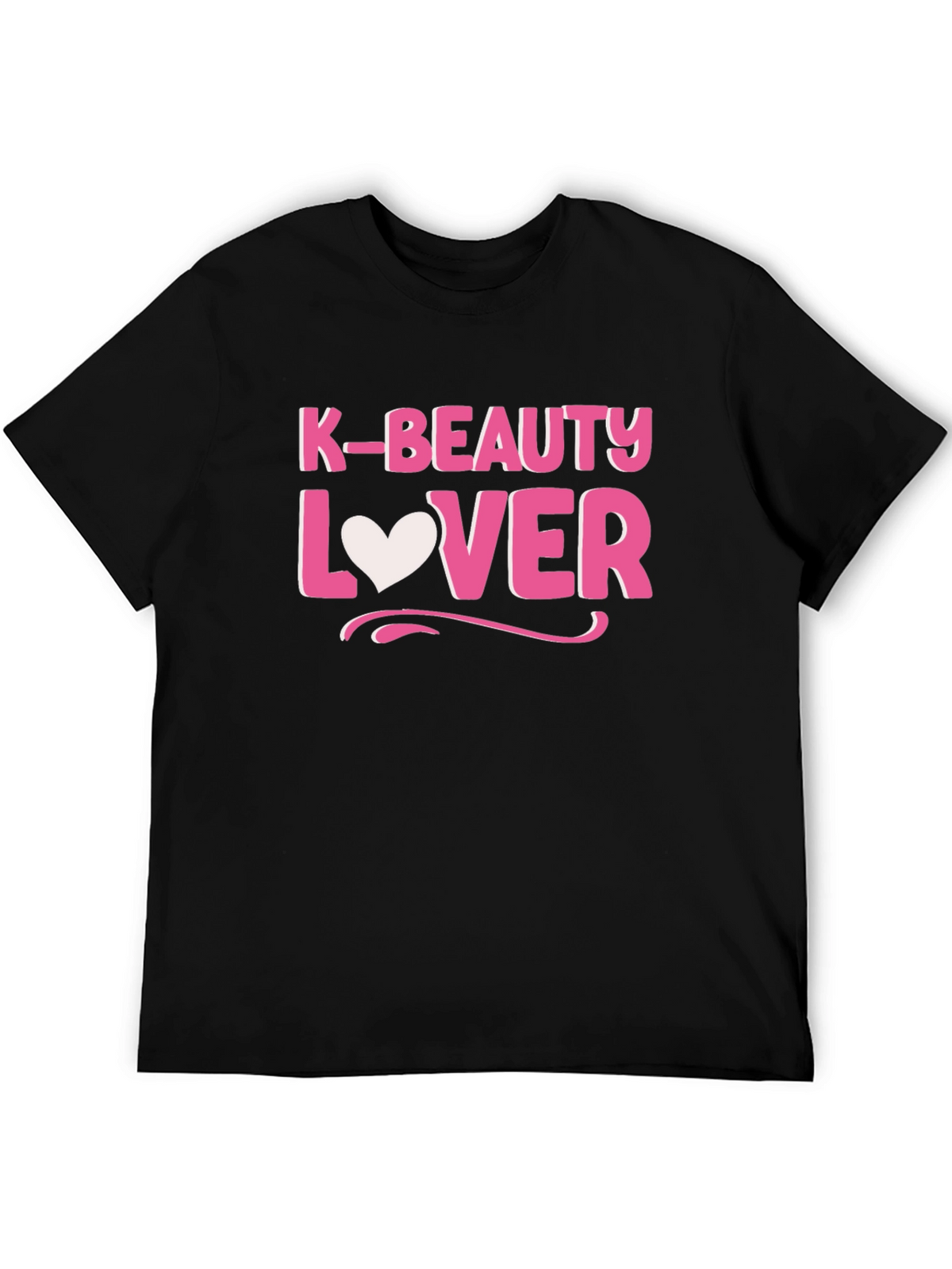 K-Beauty Lover Black Cotton Tee