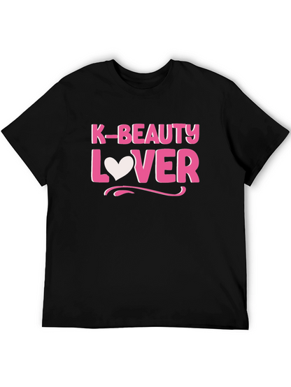 K-Beauty Lover Black Cotton Tee