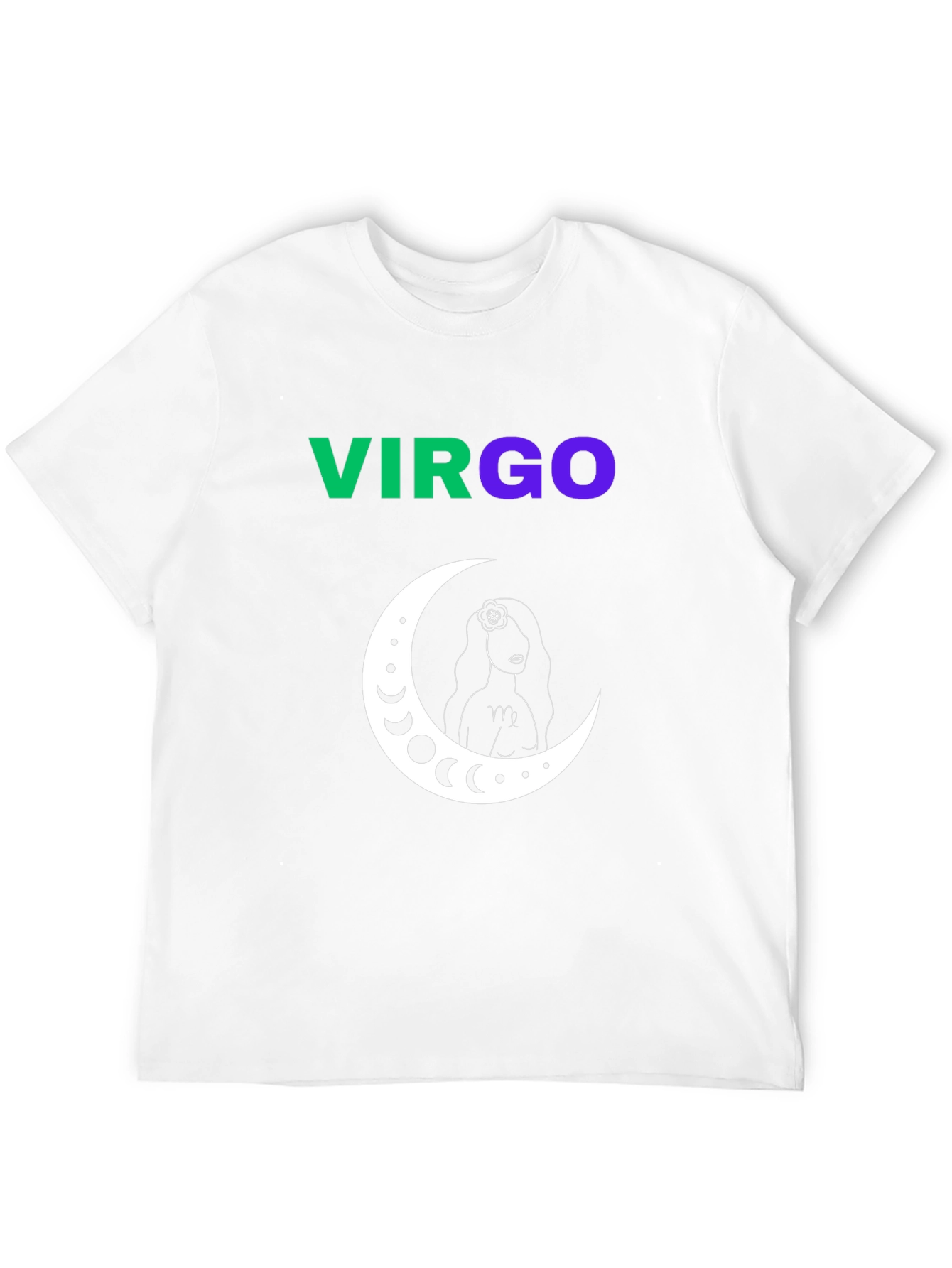 Virgo Zodiac Sign T-Shirt - Black