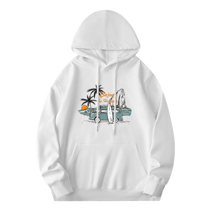 Summer Surf Van Beach Vacation Graphic Hoodie