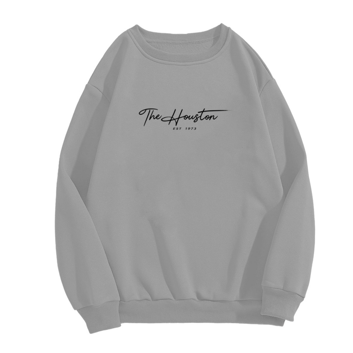 Elegant The Houston Signature Script Crewneck Sweatshirt