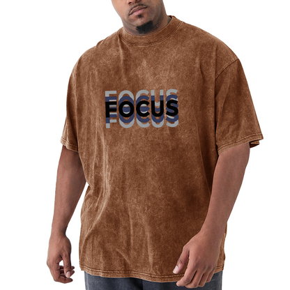 Layered Stacked FOCUS Typography Design