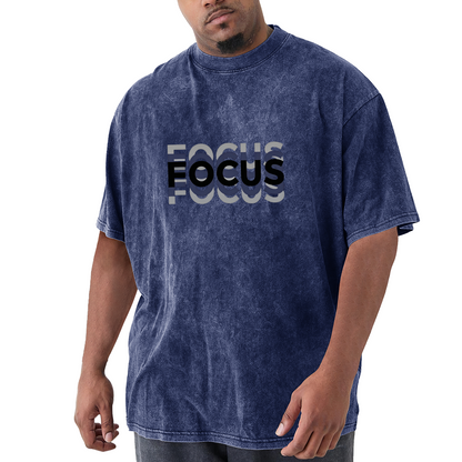 Layered Stacked FOCUS Typography Design