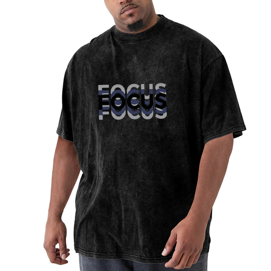 Layered Stacked FOCUS Typography Design