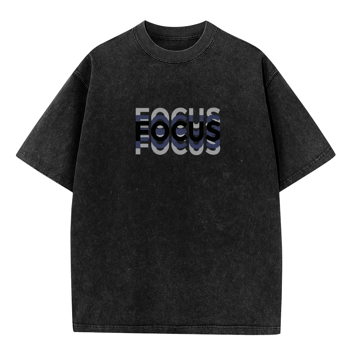 Layered Stacked FOCUS Typography Design