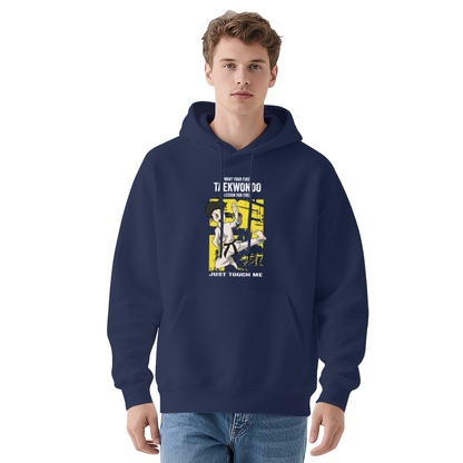 Taekwondo Cartoon Red Men¡¯s Hoodie, Warm Comfortable Fit