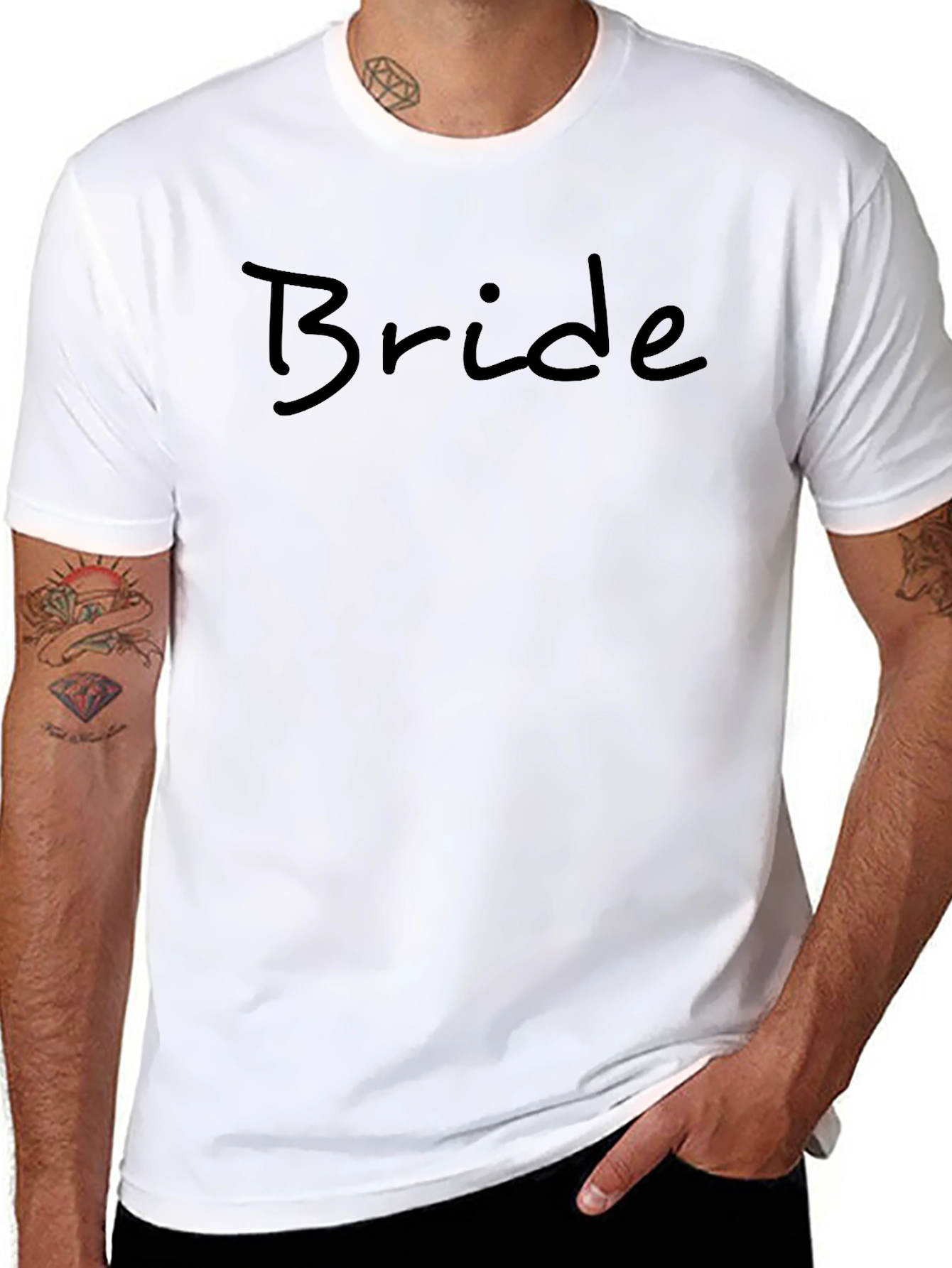 Bride Script T-Shirt - Black