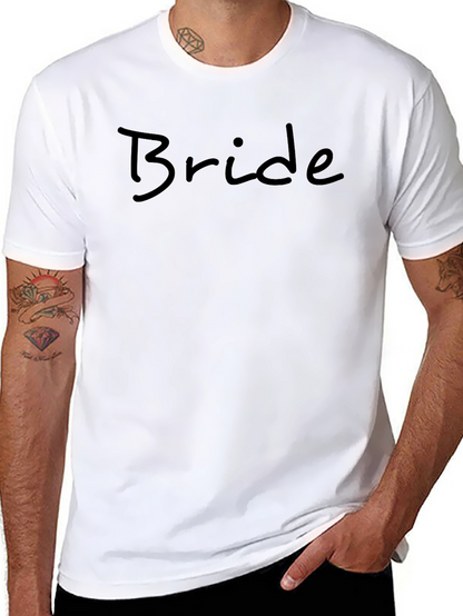 Bride Script T-Shirt - Black