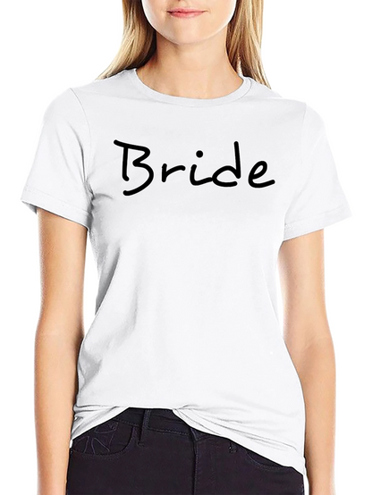 Bride Script T-Shirt - Black