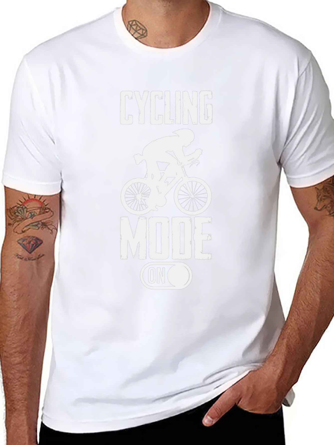 Cycling Mode On Graphic Tee - Black