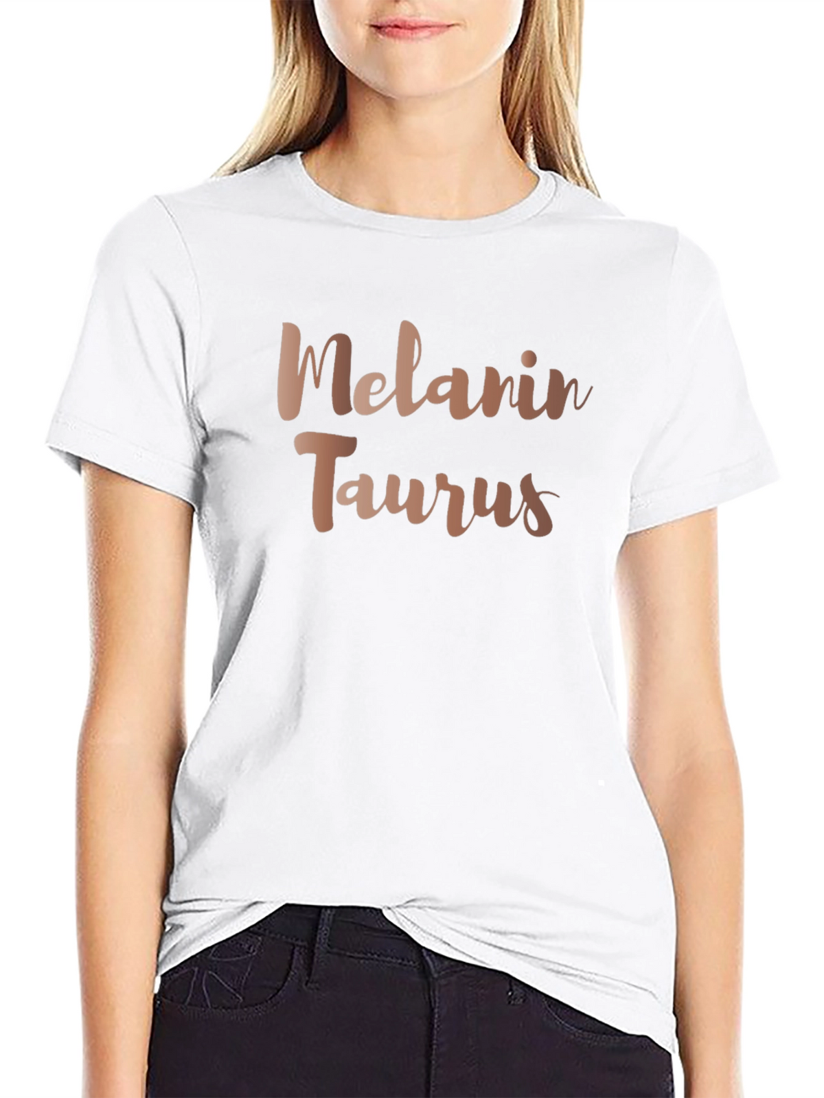 Melanin Taurus Graphic Tee - Zodiac Sign Shirt