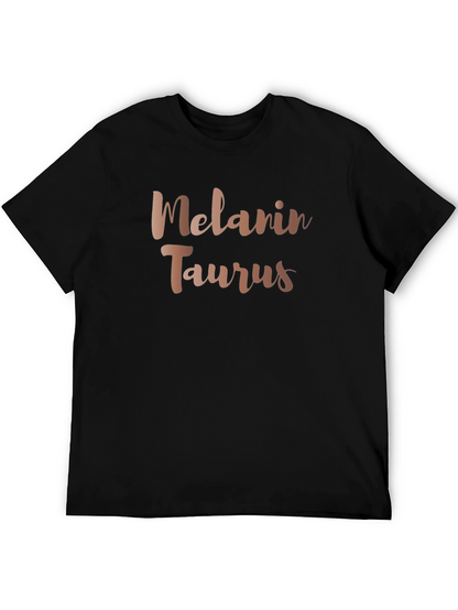 Melanin Taurus Graphic Tee - Zodiac Sign Shirt