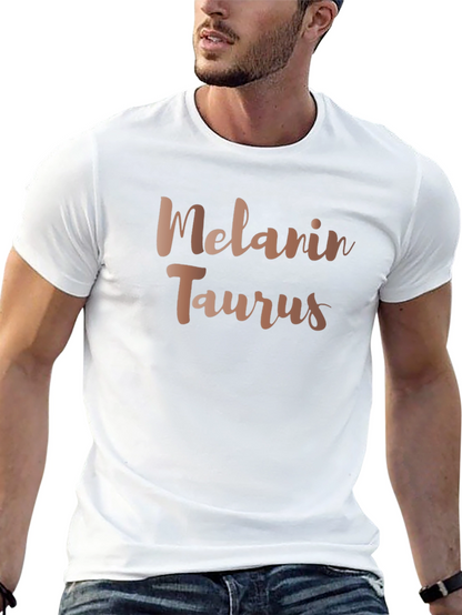 Melanin Taurus Graphic Tee - Zodiac Sign Shirt