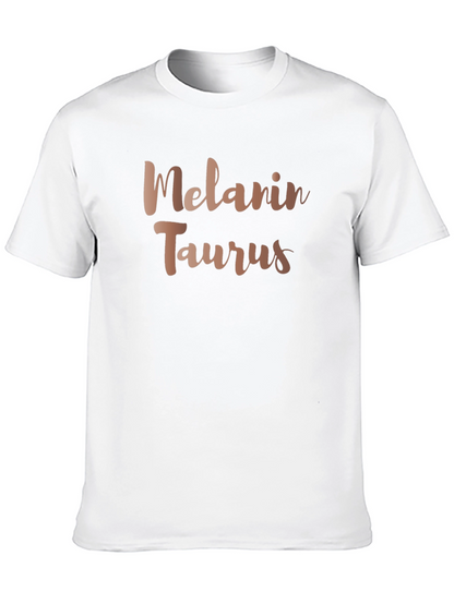 Melanin Taurus Graphic Tee - Zodiac Sign Shirt
