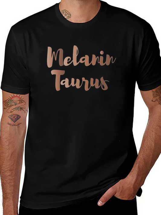 Melanin Taurus Graphic Tee - Zodiac Sign Shirt