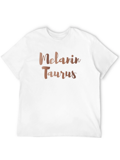 Melanin Taurus Graphic Tee - Zodiac Sign Shirt