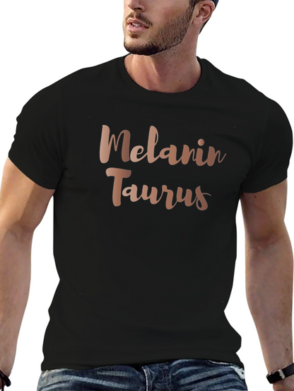 Melanin Taurus Graphic Tee - Zodiac Sign Shirt