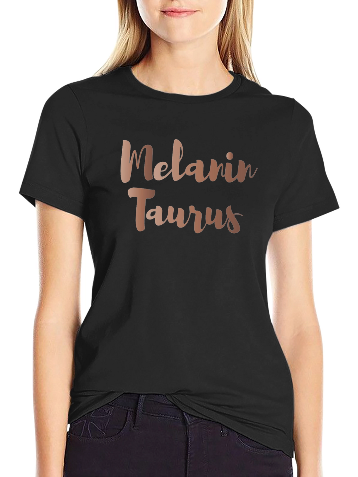 Melanin Taurus Graphic Tee - Zodiac Sign Shirt