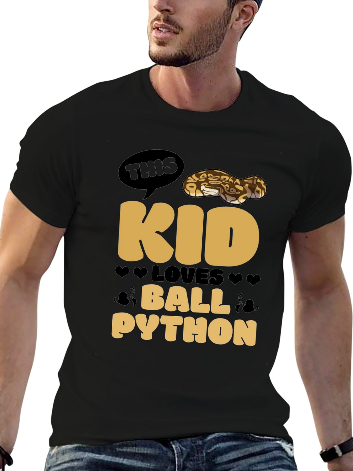 Kid Loves Ball Python T-Shirt - Reptile Lover Tee
