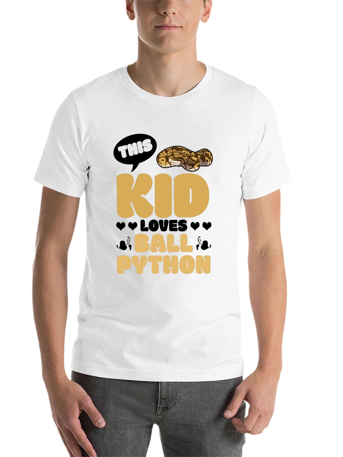 Kid Loves Ball Python T-Shirt - Reptile Lover Tee