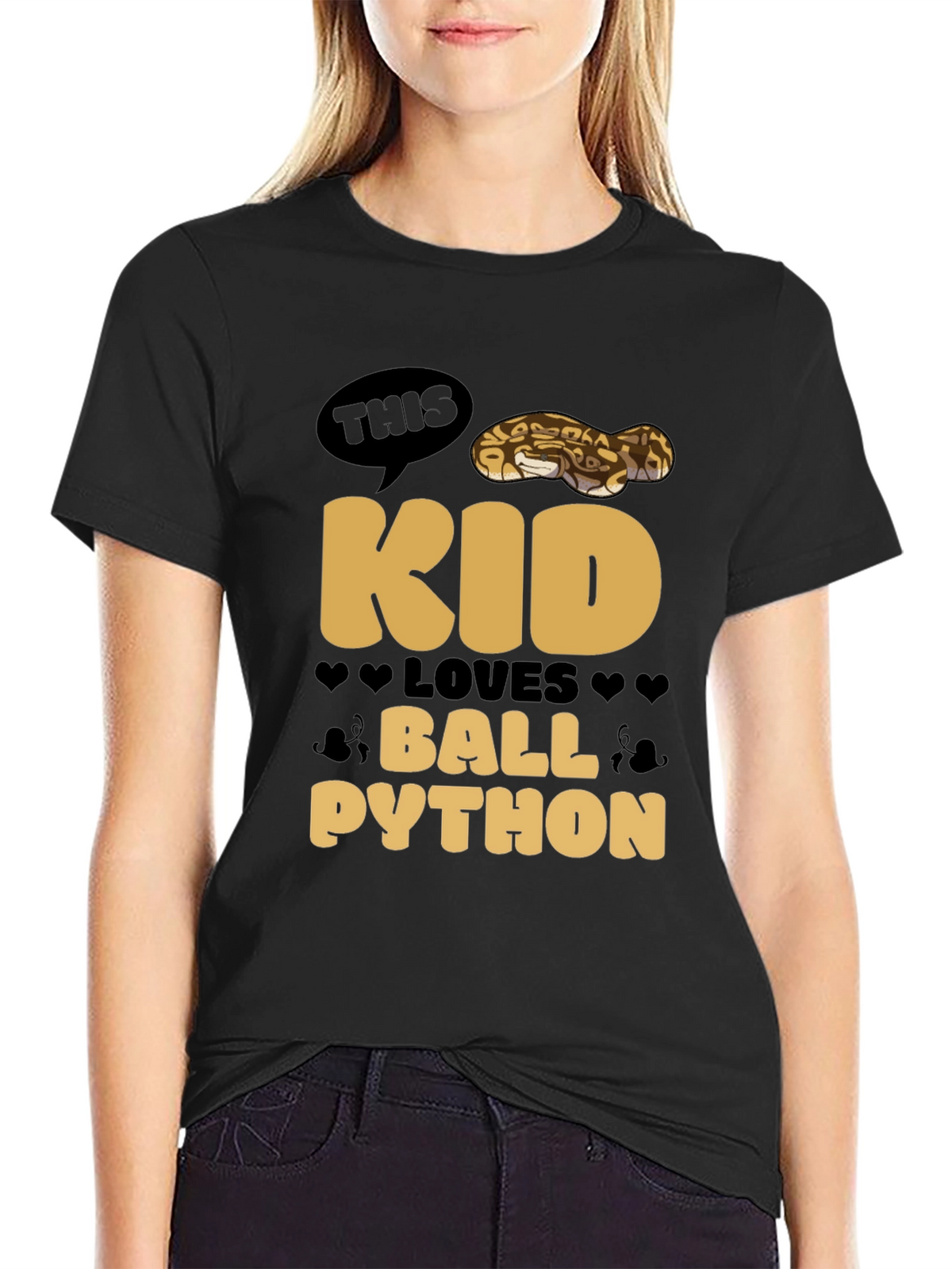 Kid Loves Ball Python T-Shirt - Reptile Lover Tee