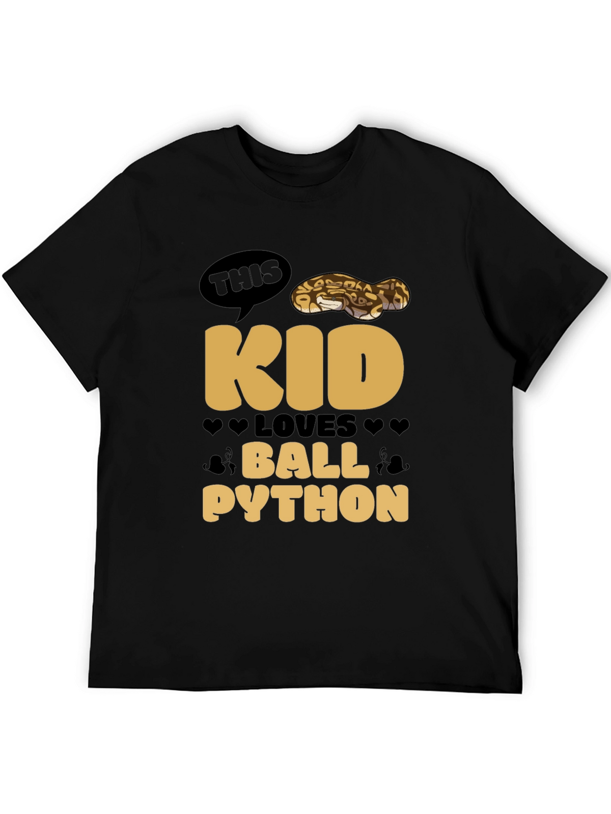 Kid Loves Ball Python T-Shirt - Reptile Lover Tee