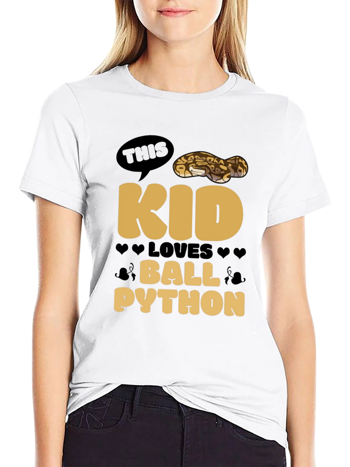 Kid Loves Ball Python T-Shirt - Reptile Lover Tee