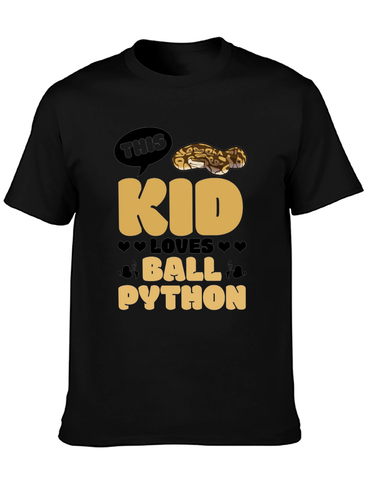 Kid Loves Ball Python T-Shirt - Reptile Lover Tee
