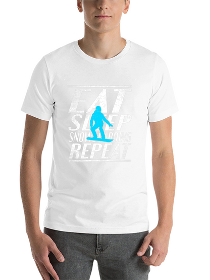 Eat Sleep Snowboarding Repeat Graphic Tee
