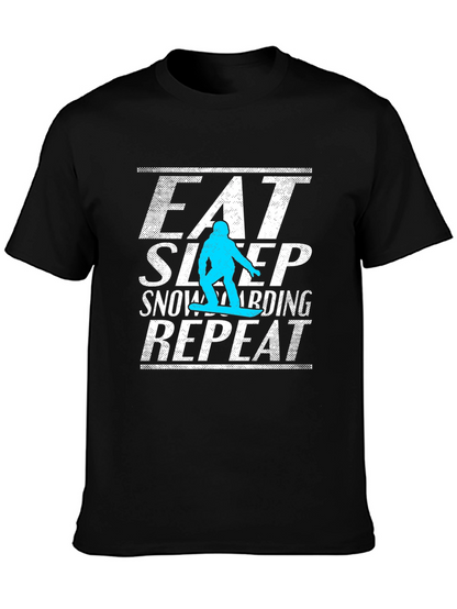 Eat Sleep Snowboarding Repeat Graphic Tee